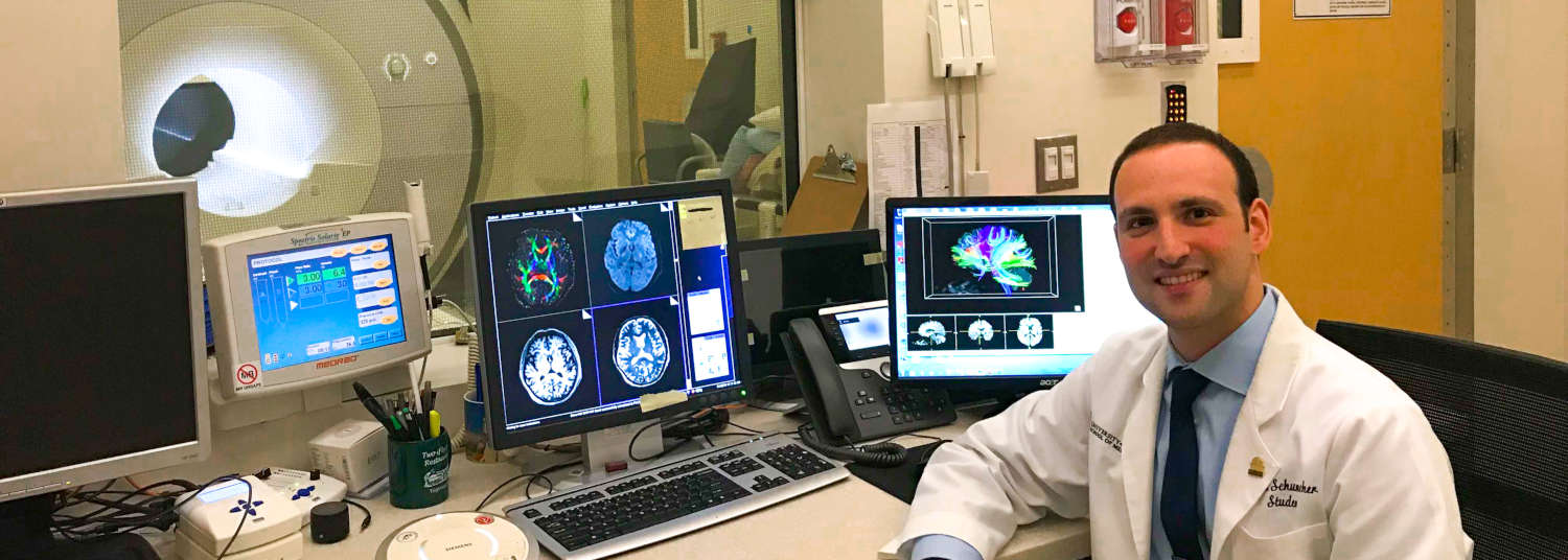 Brain imaging photos with MRI