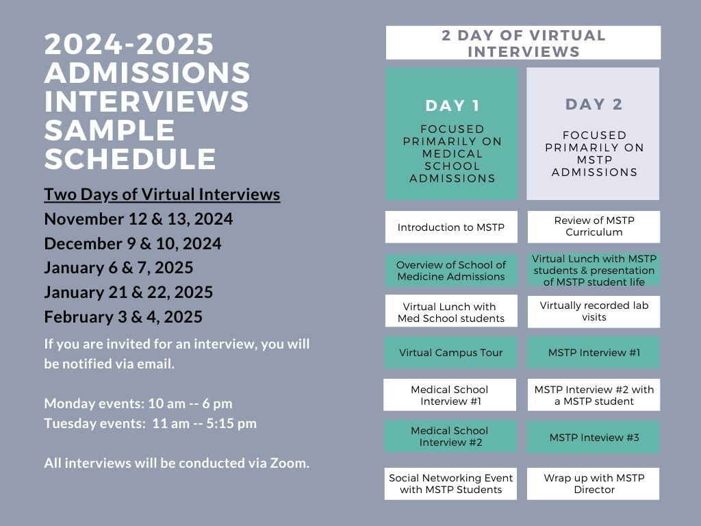MSTP Virtual Interview Days 2024-2025